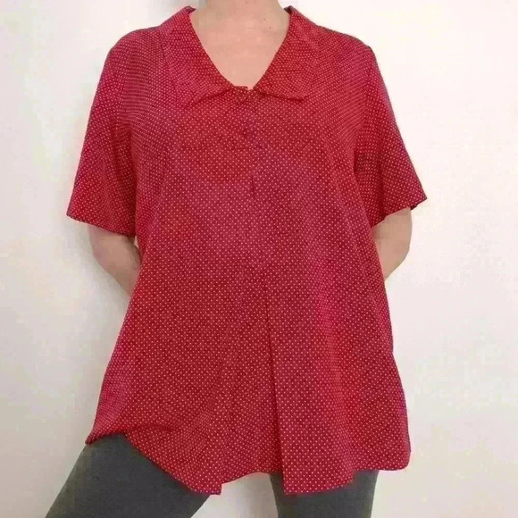 Polka Dots Maternity  Blouse - Picture 1 of 7